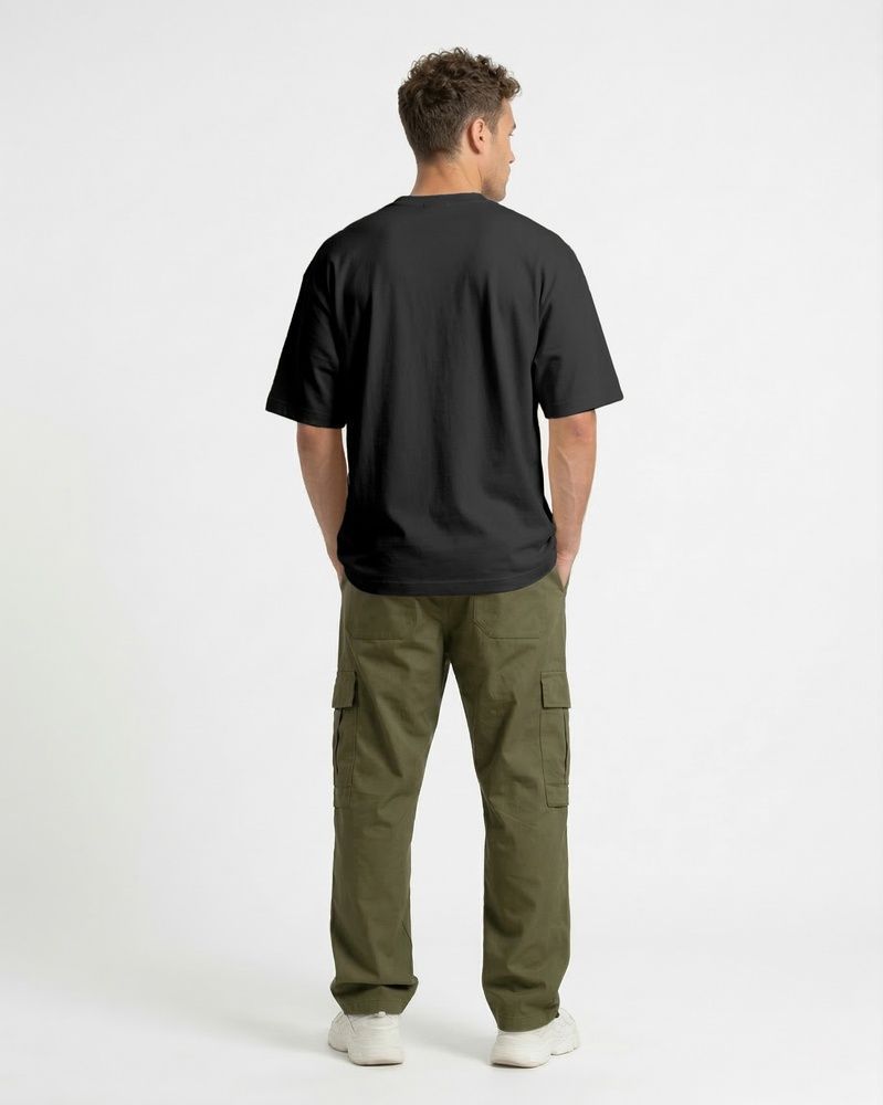 Мужская футболка-оверсайз Nordvik Heavy-Cotton: плотный хлопок с эффектом Structured Fit Black