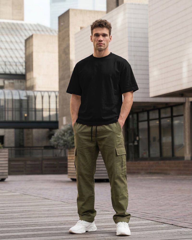 Мужская футболка-оверсайз Nordvik Heavy-Cotton: плотный хлопок с эффектом Structured Fit Black
