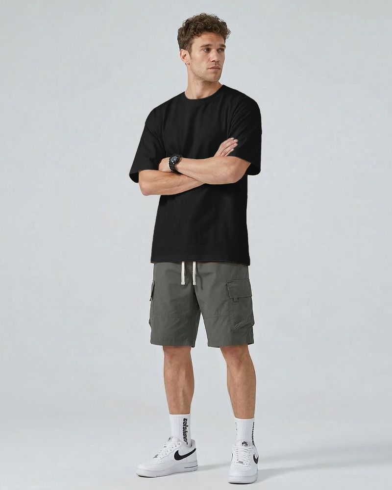 Мужская футболка-оверсайз Nordvik Heavy-Cotton: плотный хлопок с эффектом Structured Fit Black