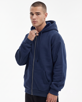Мужское утепленное худи на молнии Nordvik Arctic Thermal Zip-Hoodie с технологией Silver Fox Velvet Navy, L
