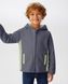 Детская флисовая толстовка с капюшоном Nordvik kids Arctic Shield на молнии Navy-Green, 120