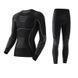 Термобілизна чоловіча Nordvik ArcticSkin Merino Ultra Black комплект з вовною меріноса, M