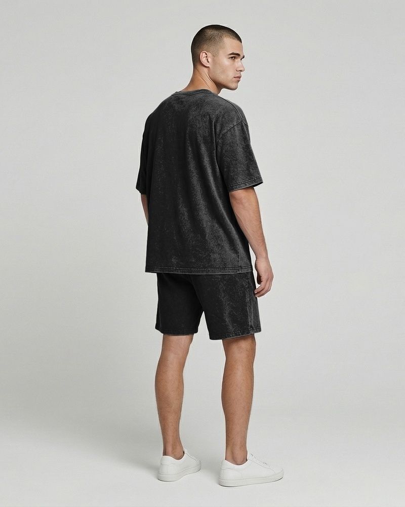 Мужской комплект Oversize Nordvik Stone Wash: Heavy Cotton & Relaxed Fit Black