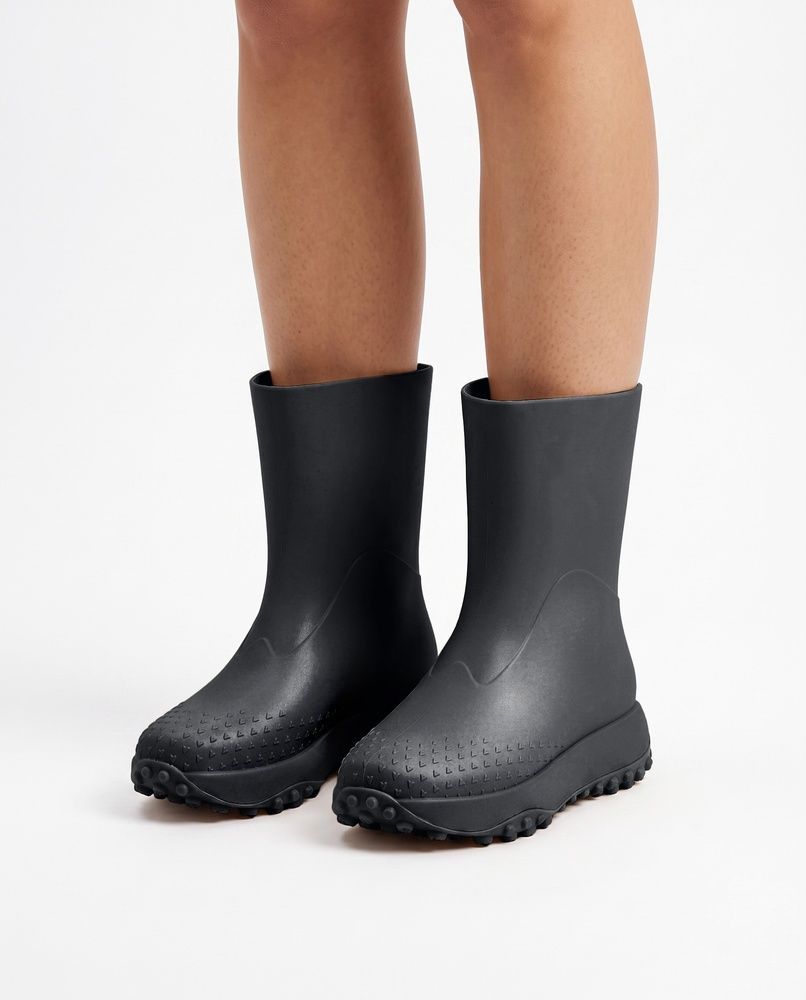 Жіночі гумові чоботи Nordvik Aqua-Guard Tech Boots - зносостійкі з антиковзною потовщеною підошвою Black, 37
