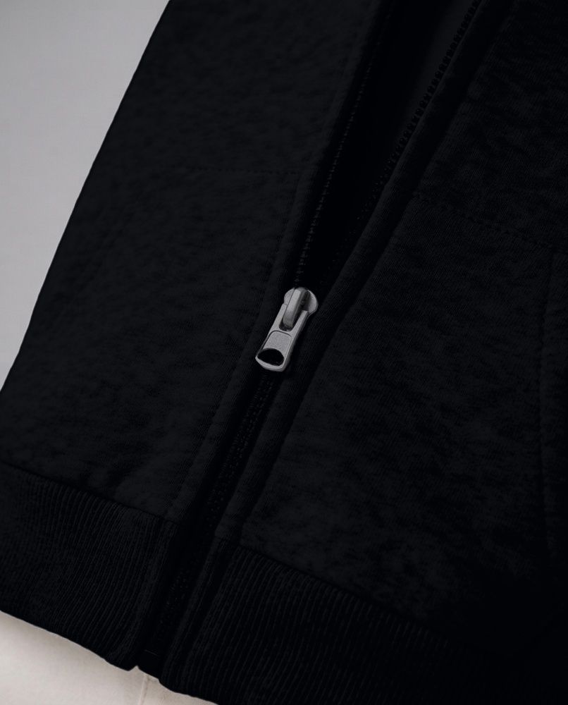 Детское теплое худи на молнии Nordvik CloudSoft Zip Hoodie Black, 120