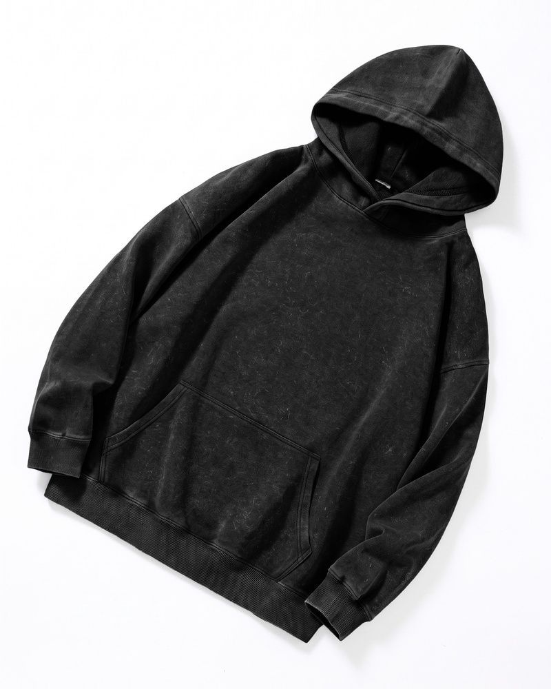 Женское худи LAREN Vintage Wash Oversized Hoodie Black, S