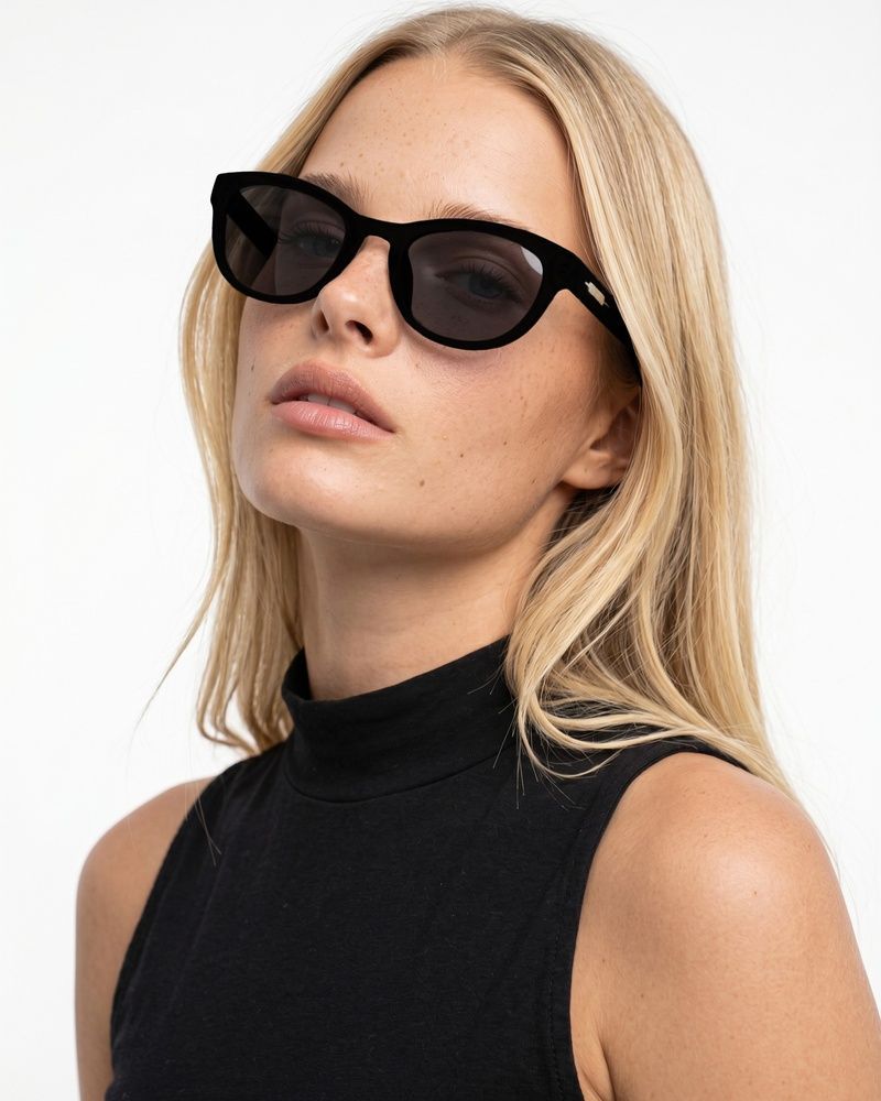 Солнцезащитные очки унисекс Nordvik Phantom Y2K UV400 Black