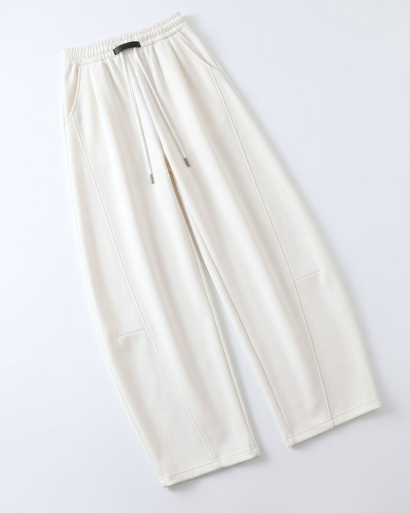 Широкие женские штаны LAREN Signature Silhouette Curved Fit с эффектом коррекции фигуры Milk, S