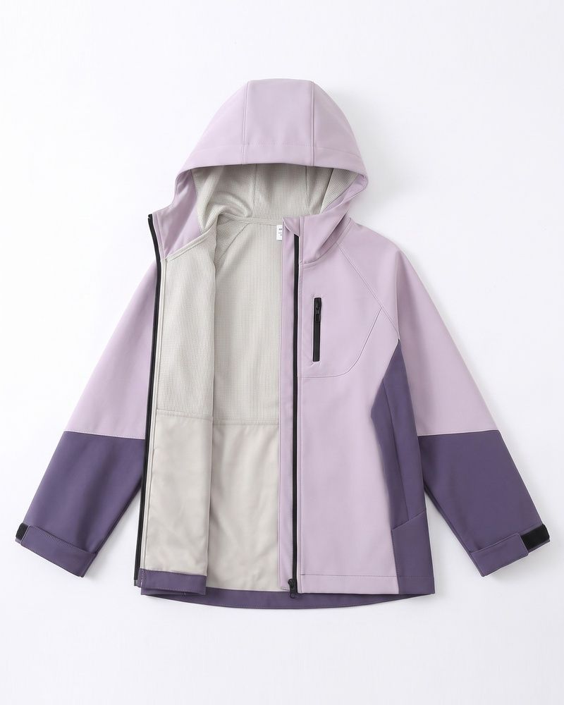Детская термокуртка Nordvik kids Storm Pro-Shell водоотталкивающая и ветрозащитная Purple, 120