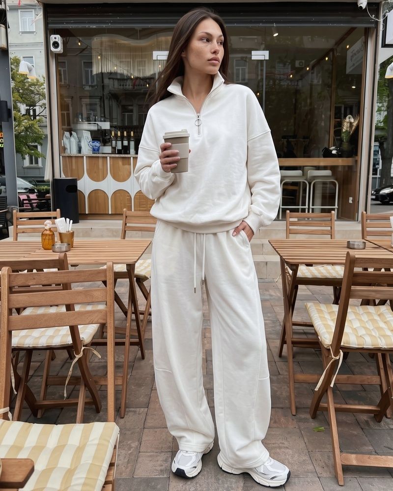Широкие женские штаны LAREN Signature Silhouette Curved Fit с эффектом коррекции фигуры Milk, S