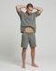 Чоловічі шорти Oversize Nordvik Stone Wash: Heavy Cotton & Relaxed Fit Green