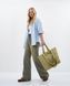 Жіноча стьобана сумка-шопер LAREN Sierra Loft Tote Olive