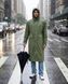Мужской штормовой плащ-дождевик Nordvik Urban Storm Forest Green удлиненного кроя на молнии с глубоким капюшоном, One size
