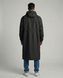 Мужской штормовой плащ-дождевик Nordvik Urban Storm Deep Black удлиненного кроя на молнии с глубоким капюшоном, One size