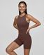 Жіночий компресійний комбінезон Nordvik Sculpt-X Pro: Моделюючий силует Second-Skin та Naked Feel Brown, M/6
