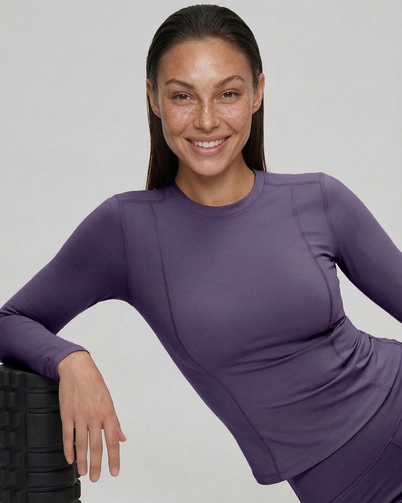Жіночий спортивний лонгслів Nordvik Pro-Fit Dry Run: Slim Line Purple, L