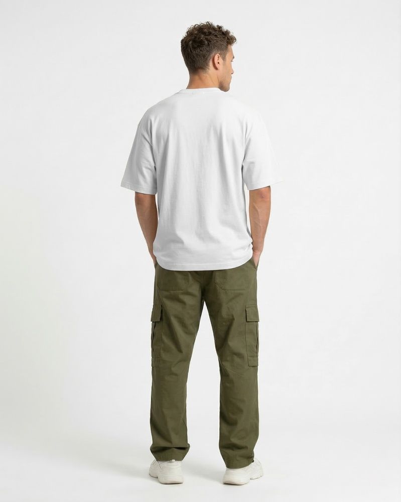 Чоловіча футболка-оверсайз Nordvik Heavy-Cotton: щільна бавовна з ефектом Structured Fit White