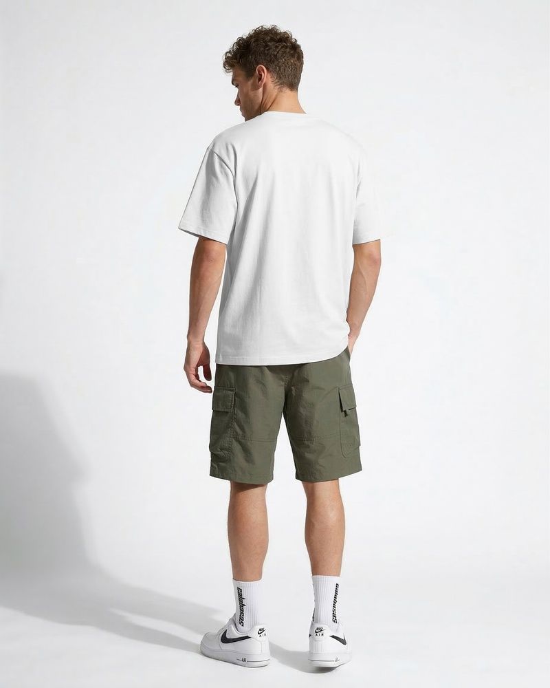 Чоловіча футболка-оверсайз Nordvik Heavy-Cotton: щільна бавовна з ефектом Structured Fit White
