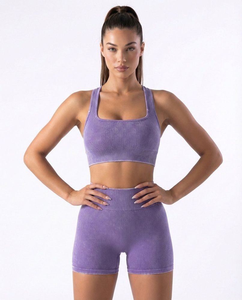 Женские короткие велосипедки Nordvik Motion Shorts Northern Berry с высокой посадкой и широким утягивающим поясом в рубчик, L