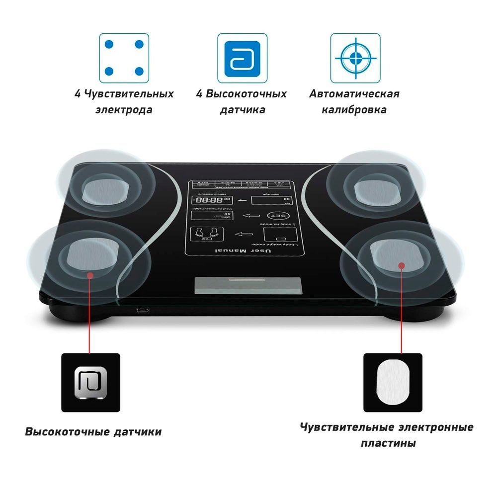 Розумні підлогові ваги SmartLife iFit Bluetooth