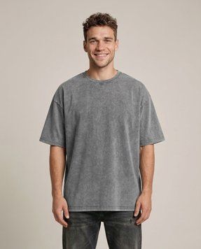 Футболка унисекс Oversize Boxy Fit Nordvik Urban Shadow: Stone-Wash Grey