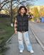 Дитячий утеплений жилет LAREN kids Urban Shield з капюшоном Weather-Guard Black, 130