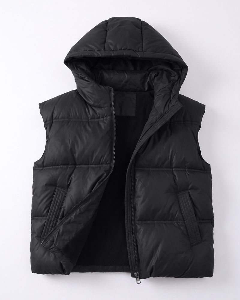 Дитячий утеплений жилет LAREN kids Urban Shield з капюшоном Weather-Guard Black, 130