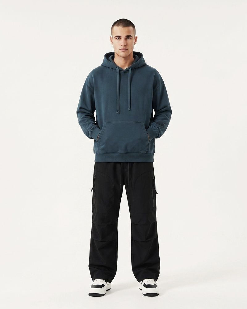 Мужское премиальное оверсайз худи Nordvik Heavyweight Arctic Fleece Hoodie Green, M