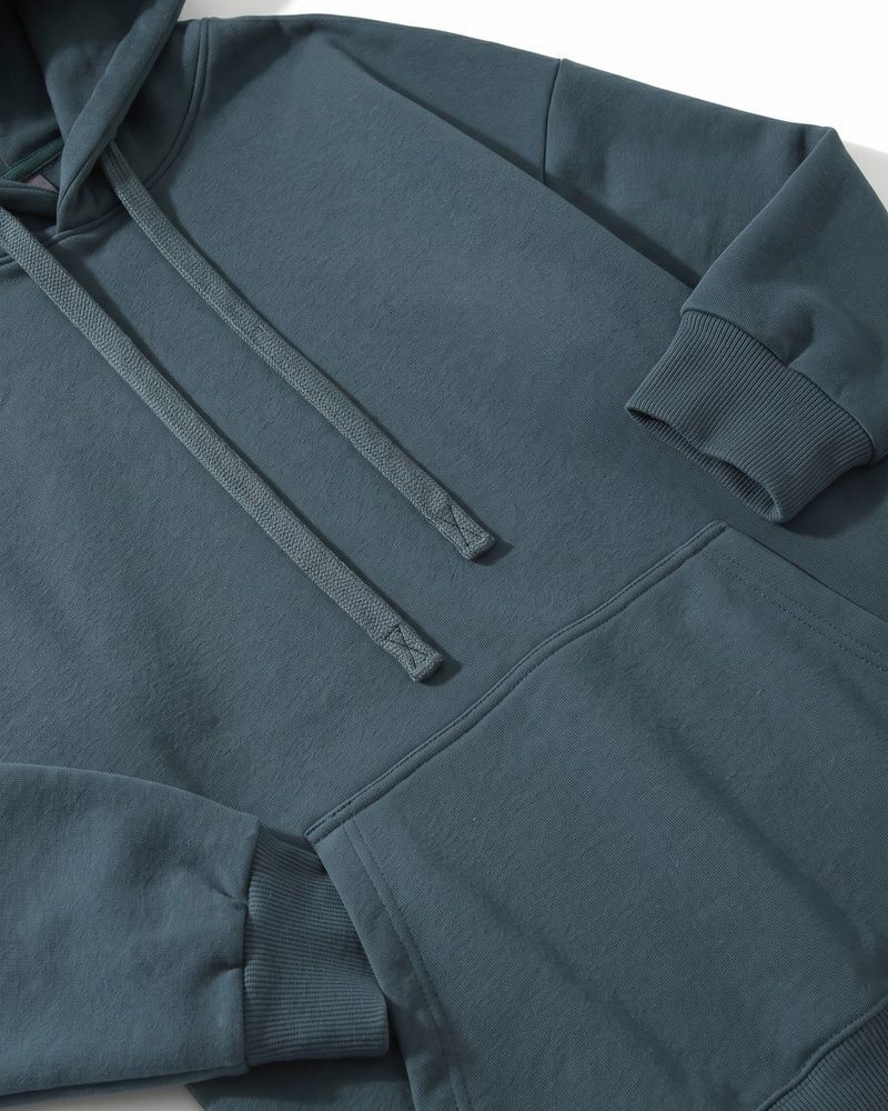 Мужское премиальное оверсайз худи Nordvik Heavyweight Arctic Fleece Hoodie Green, M