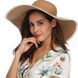 Женская шляпа для пляжа с широкими полями Mila Ricco Toscana, коричневый
