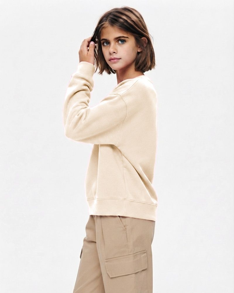 Детский свитшот Nordvik kids Urban Essential из натурального хлопка 280g Beige, 120