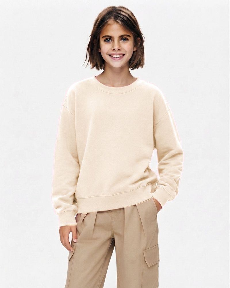 Детский свитшот Nordvik kids Urban Essential из натурального хлопка 280g Beige, 120