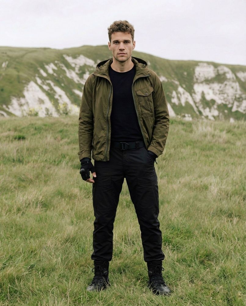 Мужские брюки-карго Nordvik Ranger IX7 Black с усиленными коленями и тканью Rip-Stop, M