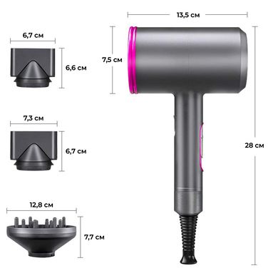 Ионный фен для волос Weizer Ionic Hair Dryer 2000W (RT-17200)