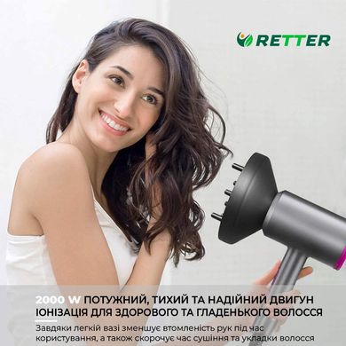 Ионный фен для волос Weizer Ionic Hair Dryer 2000W (RT-17200)