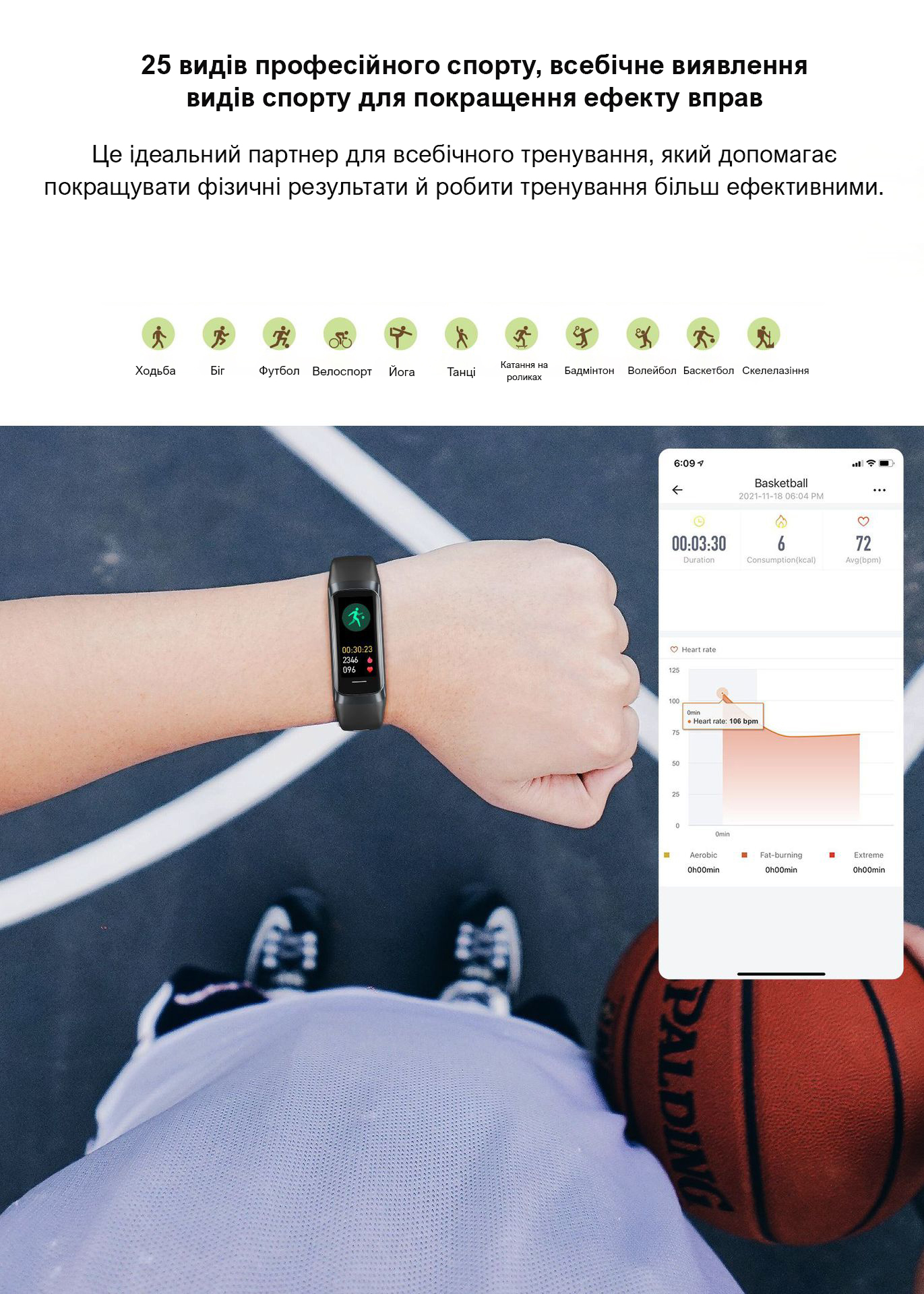 Фитнес браслет PowerMe Sport Band 9 Pro Graphite Black - BERI.UA — Жить ...